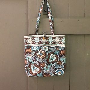 Vera Bradley blue and brow bag